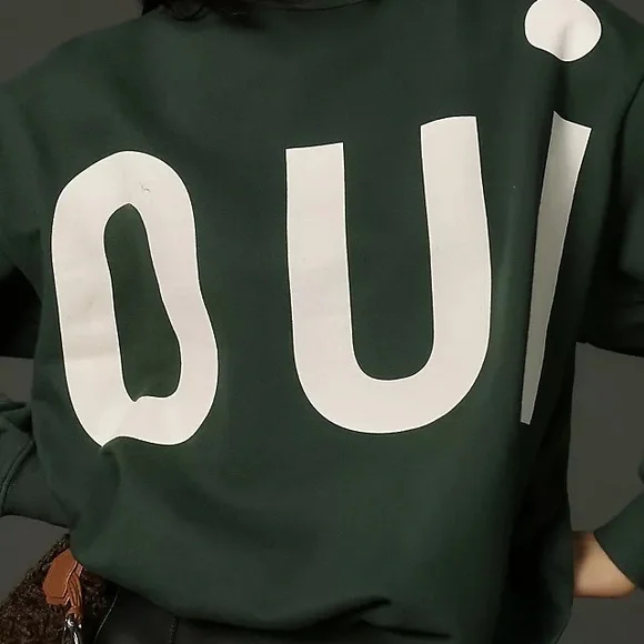 Clare V Green and White Sweater - Picture 2 of 7